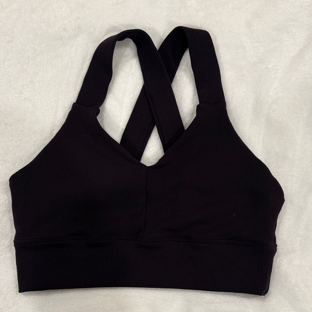 ALO Yoga Black Crisscross Sports Bra